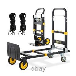 Nouveau chariot diable convertible 3-en-1, chariot à main robuste