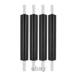 Rouleaux d'emballage de palettes étirables-rétractables noirs/transparents à noyau étendu