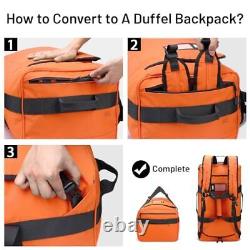 Sac à dos étanche Duffle durable convertible 40L orange
