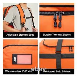 Sac à dos étanche Duffle durable convertible 40L orange