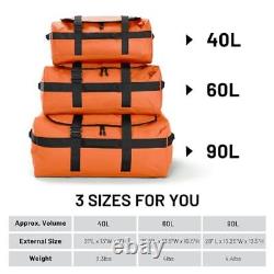 Sac à dos étanche Duffle durable convertible 40L orange