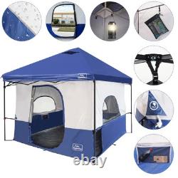 Tente intérieure de camping pour tente canopée pop-up, se transforme en canopée à pieds droits de 10'x10'