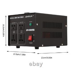 Transformateur Convertisseur 800W Élévateur Abaisseur Heavy Duty AC 110V ? 220V Tension NOUVEAU