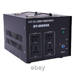 Transformateur de conversion de tension 5000W Step Up/Down 110V-220V/ 220V-110V à usage intensif