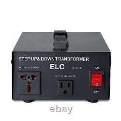 Transformateur de convertisseur de tension ELC T-1000 de 1000 watts avec protection par disjoncteur