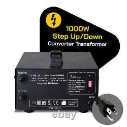 Transformateur de convertisseur de tension ELC T-1000 de 1000 watts avec protection par disjoncteur