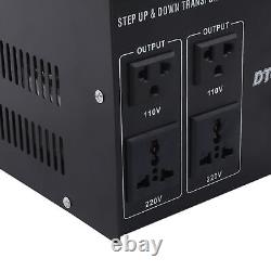 Transformateur de puissance avec bobine en cuivre rouge, convertisseur de tension renforcé de 3000W