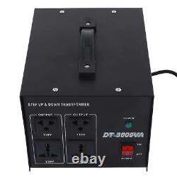 Transformateur de puissance avec bobine en cuivre rouge, convertisseur de tension renforcé de 3000W