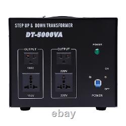Transformateur de tension électrique Step Up/Step Down Heavy Duty 5000W