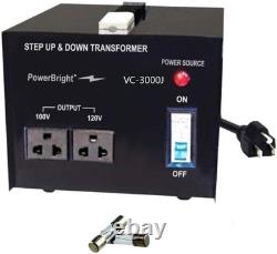 Transformateurs de tension japonais 3000 Watts, élévateurs et abaissateurs Japon 3000