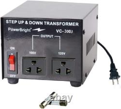 Transformateurs de tension japonais 300 Watts, élévateurs et abaisseurs Japon 300