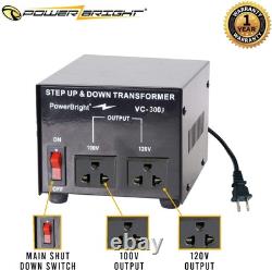 Transformateurs de tension japonais 300 Watts, élévateurs et abaisseurs Japon 300